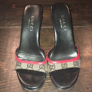 Gucci wedge clogs